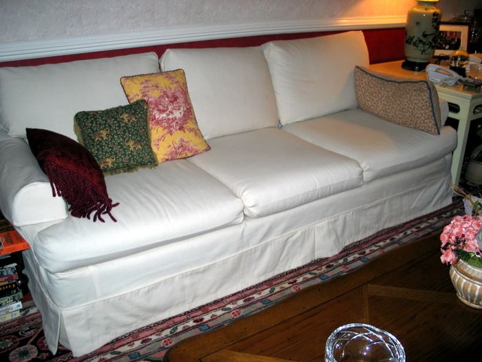 Slipcovers Elainahill Custom Window Treatments St Johns 6 Cushion Sofa Slipcover