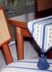 Chair bottom and table runner