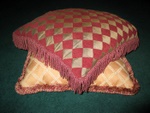 Floor pillows with trim