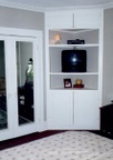 Wall unit, double closet doors