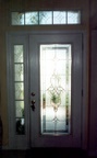 Painted glass surround