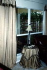 Panel with attached banded valance