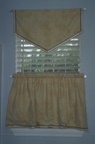 Triangle valance over rod pocket panel, custom window treatments and drapery