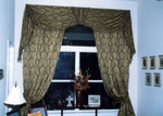 Swag, custom window treatments and drapery