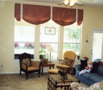 Shade, custom window treatments and drapery