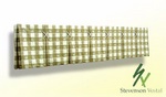 Box pleated, custom window treatments and drapery