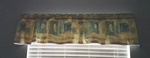 Rod pocket valance, custom window treatments and drapery